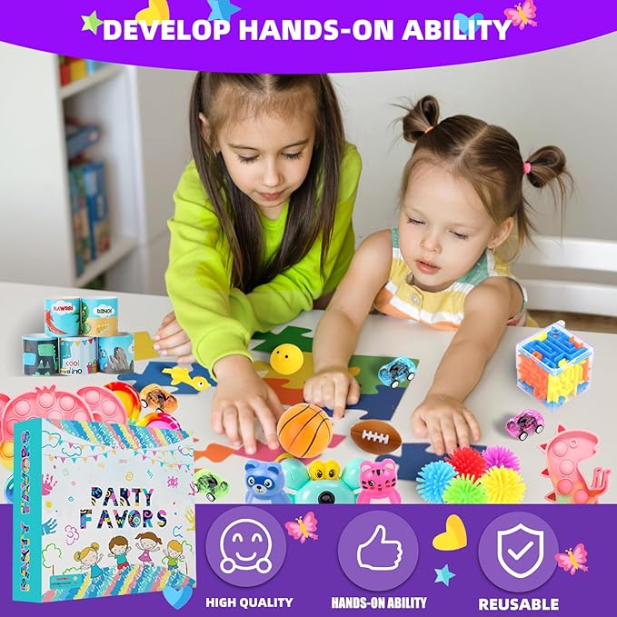 1000Pcs Fidget Toys Pack, Bulk Party Favors - Image 4