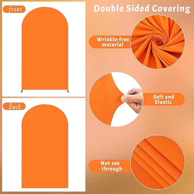 6FT Orange Arch Backdrop Cover - Image 3