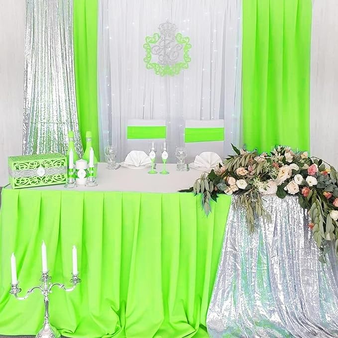 10 x 7 Feet Light Green A Backdrop Curtain - Image 6