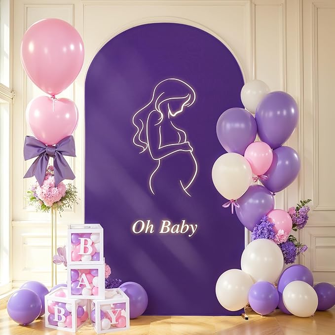 6FT Purple Arch Backdrop Cover - Image 5