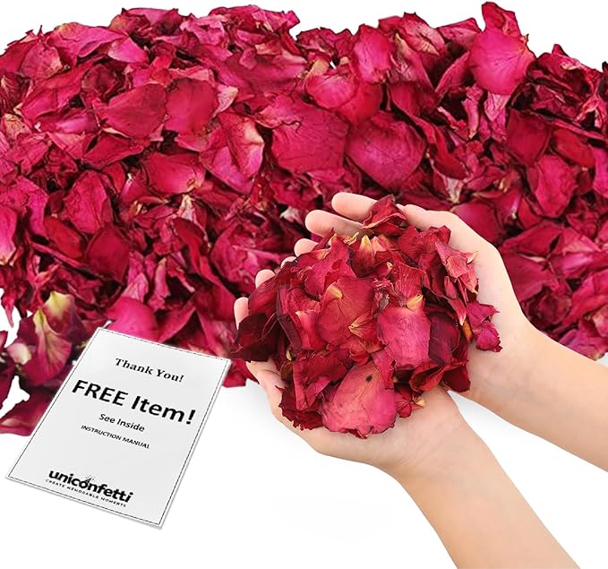 Dried Flower Red Rose Biodegradable Confetti by JAPJA