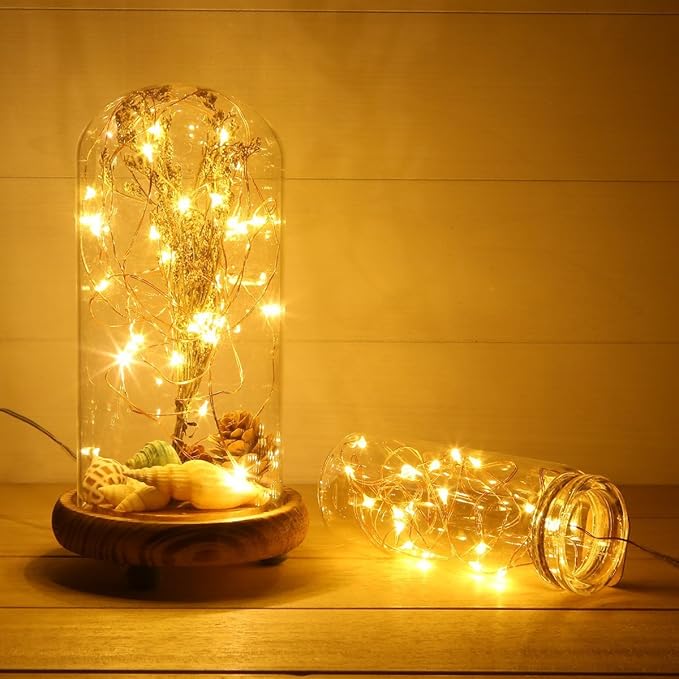 ANJAYLIA 16.5Ft 50 LED Fairy Lights Battery Operated String Lights - Image 3