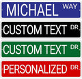 Custom Street Reflective Sign, Personalized Metal Road Sign, Single/Double Sided by SignSigts