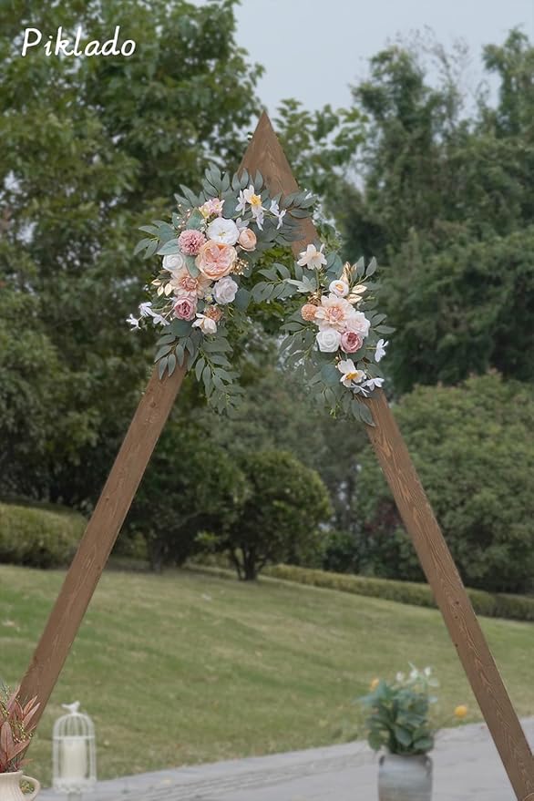 Faux Flower Swag Set of 2 for Wedding Welcome Signs Floral Swag Wedding - Image 3