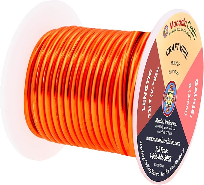 Mandala Crafts 8 Gauge Anodized Aluminum Craft Wire - Image 2
