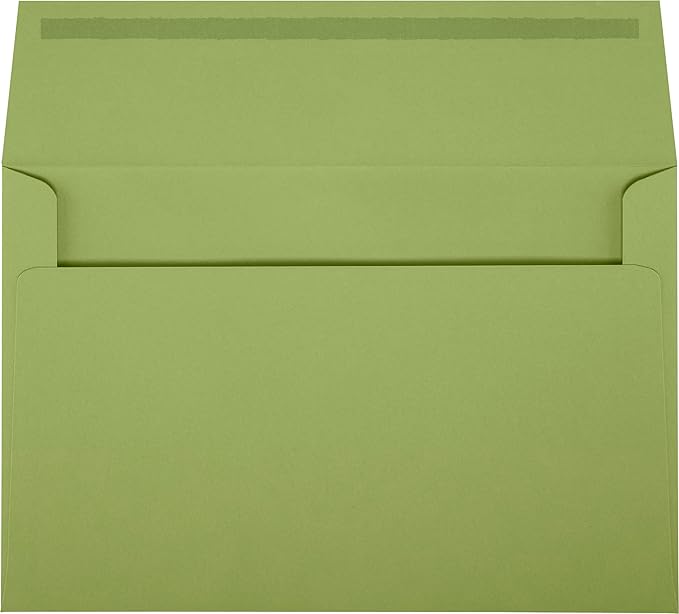 LUXPaper A9 Invitation Envelopes | Peel & Press | 5 3/4" x 8 3/4" | Avocado by LUXPaper