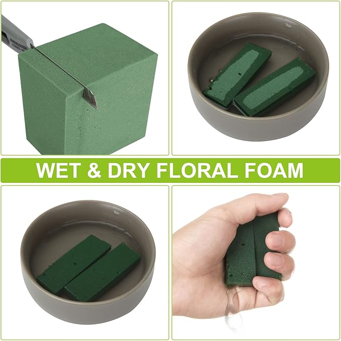 Acrux7 8 Pack Floral Foam Blocks 9x4.3x3 Inch Florist Foam Bricks - Image 8