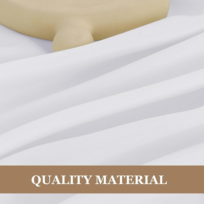 Fitable White Table Clothes for Rectangle Tables, 6 Pack - Image 9