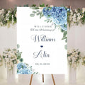 Personalized Welcome To Our Wedding Sign, Wedding Decorations, Flowers Wedding by Custom