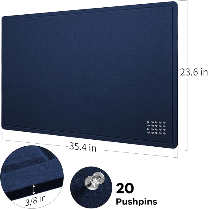 Bulletin Board, 36 x 24 inches Felt Board - Image 6