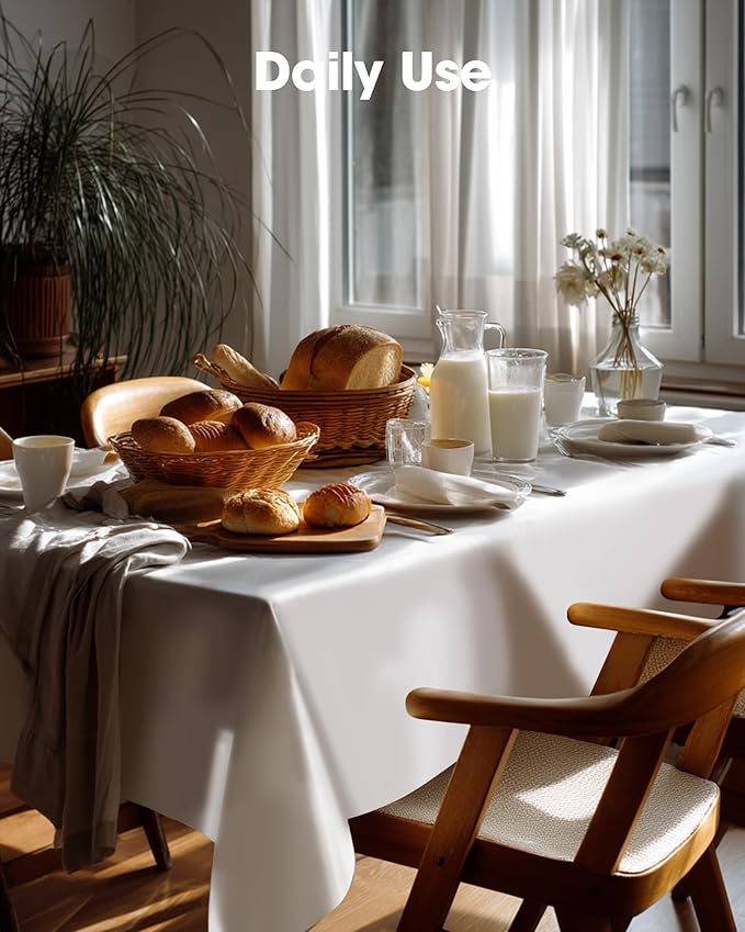 Pureegg Plastic Table Cloth Disposable 10 Pack, 54 x 132 Inch Table Cloths - Image 9