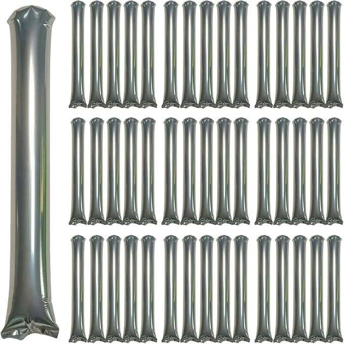 48pcs Round Head Boom Sticks Thunder Sticks Cheering Sticks Team Spirit Plastic by ROSEBB