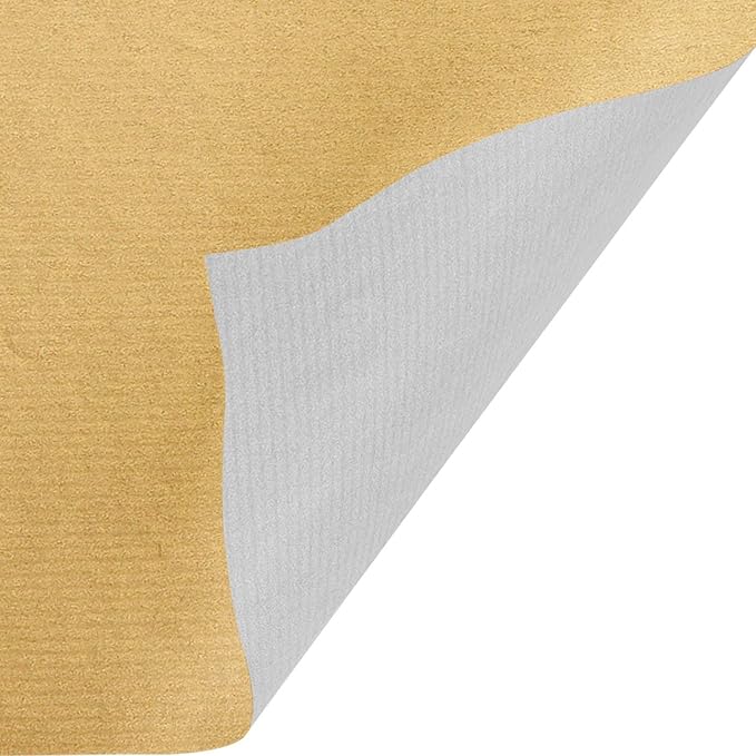 Jillson Roberts 6 Roll-Count Solid Color Wrapping Paper, Double-Sided Kraft Red - Image 3