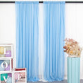 DUOBAO 2 Panels Chiffon Curtains 29"x108" Sheer Backdrop Drape Beach Curtain by DUOBAO