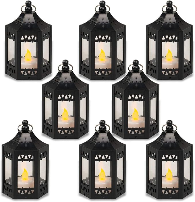 zkee Mini Star Lantern with Flickering LED, Battery Included, Christmas by zkee