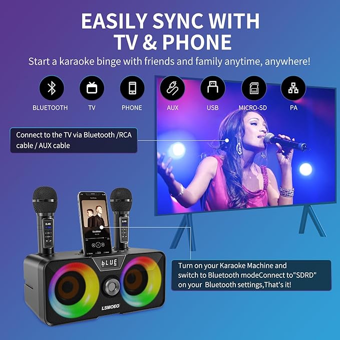 Karaoke Machine for Adults and Kids - Image 2
