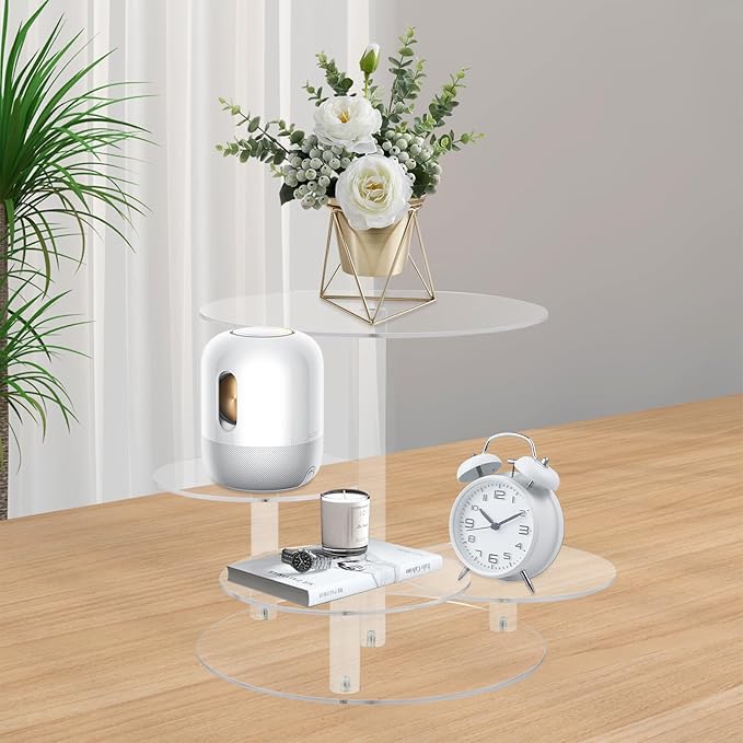 4 Tier Clear Cake and Cupcake Stand Combo - Image 7