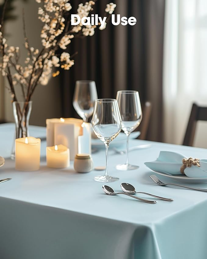 Pureegg Plastic Table Cloth Disposable 10 Pack, 54 x 108 Inch Table Cloths - Image 9