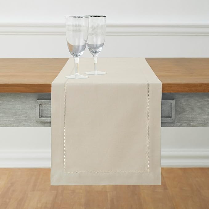 Solino Home Cotton Linen Table Runner 72 Inches Long by SolinoHome