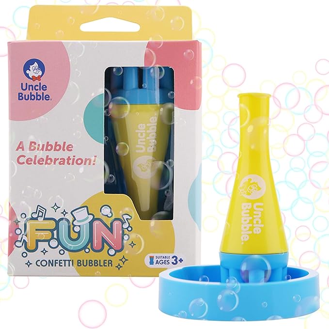 Uncle Bubble Confetti Bubbler 2 Sets by UncleBubble