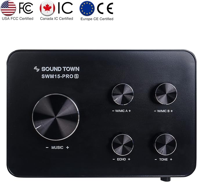 Sound Town 16 Channels Wireless Microphone Karaoke Mixer System, Supports HD ARC - Image 2