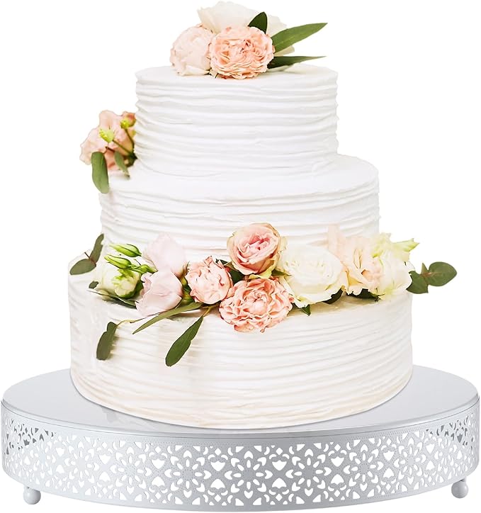 Wenqik Cake Stand 14 Inch Round Metal Cupcake Dessert Wedding Cake Stand by Wenqik