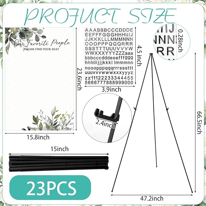 Pinkunn Greenery Wedding Seating Chart - Image 5