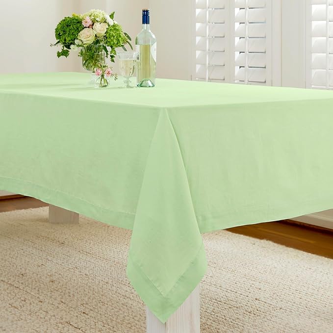 Solino Home Linen Tablecloth for Rectangle Tables 60 x 108 Inch - Image 4