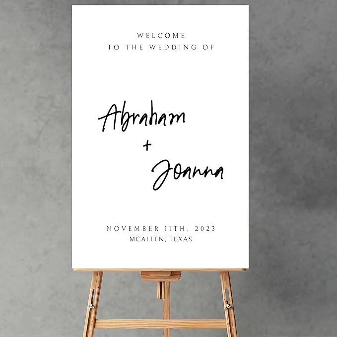 Wedding Welcome Sign, Wedding Welcome, Calligraphy Welcome sign - Image 2