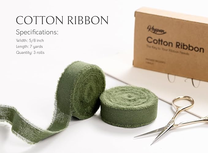 Hunter Green Ribbon 5/8" x 21 Yards - Image 2