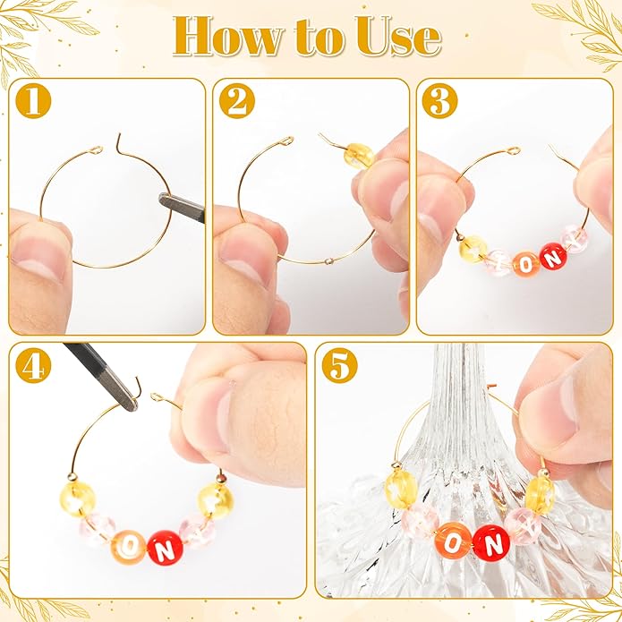 DIY Wine Glass Charms - Image 5