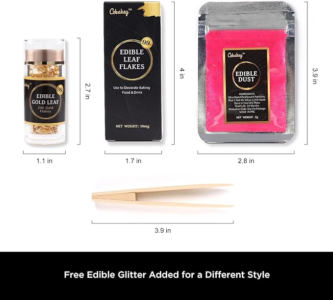 Cobakey Genuine Edible Gold Leaf Flakes - Image 6