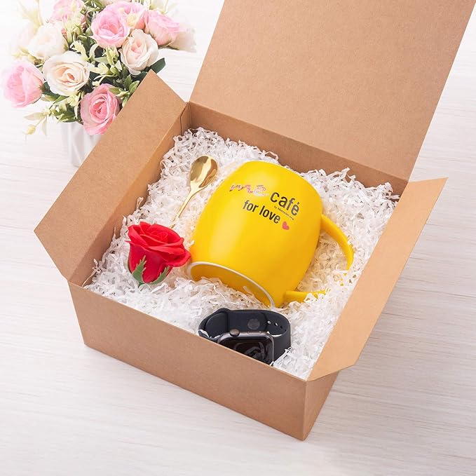 GEFTOL Gift Box 10 Pack 8 x 8 x 4 inches Fold Box Paper Gift Box Bridesmaids - Image 3