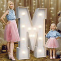 4FT Marquee Light Up Letters M, Party Decoration Large Marquee Light Up Letters by Teebloom