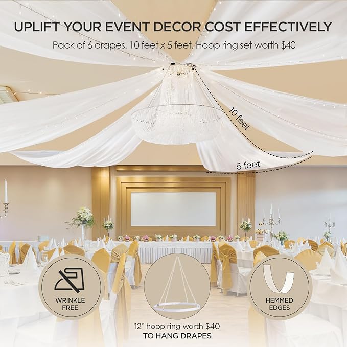 boldworks Ceiling Drapes Hanging Kit - Image 2