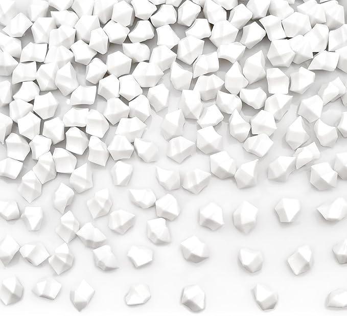 White Vase Fillers for Home Decor, Fake Crushed Ice Cubes, Vase Fillers by LYFJXX