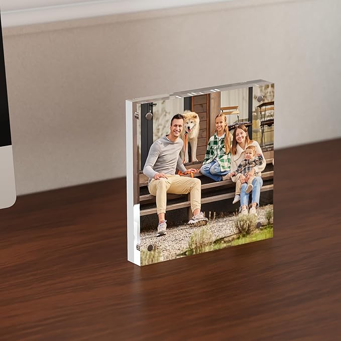 4x4 Acrylic Picture Frame 5 Pack, Desktop Display Decor Gift - Image 5