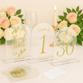 Wedding Table Numbers 1-30 Clear Acrylic Seating Number Signs by EliteSign