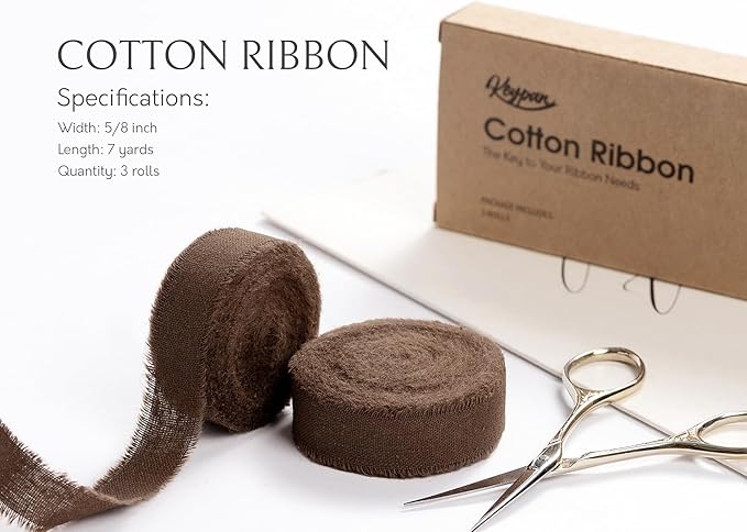 Brown Ribbon 5/8" x 21 Yards - Image 2
