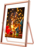 Rose Gold Floating Frame, For Picture 4x6, Tabletop Use, Classy Gift For by AhaGoOfficial