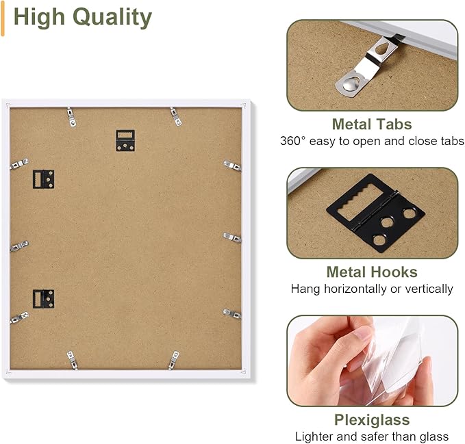 Vittanly 15x17 Collage Picture Frame, Displays 7Pcs 4x6 Pictures - Image 3