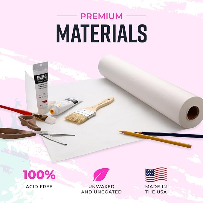 Bryco Goods 18”x2100” White Kraft Paper Roll - Image 2