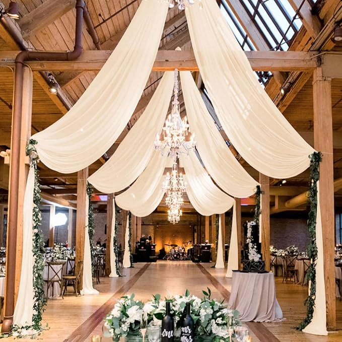 MODFUNS Champagne Ceiling Drapes by MODFUNS