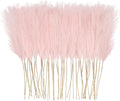 50pcs Pink Faux Pampas Grass Decor, 21.6" Short Artificial Pompous Grass Floral by ObbsieDirect
