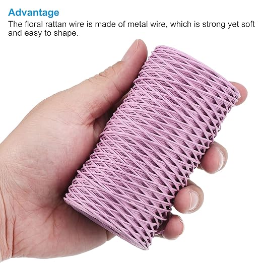 PATIKIL 164 Feet Floral Bind Wire Wrap Twine, 1mm Florist Wire Iron Wire Paper - Image 4