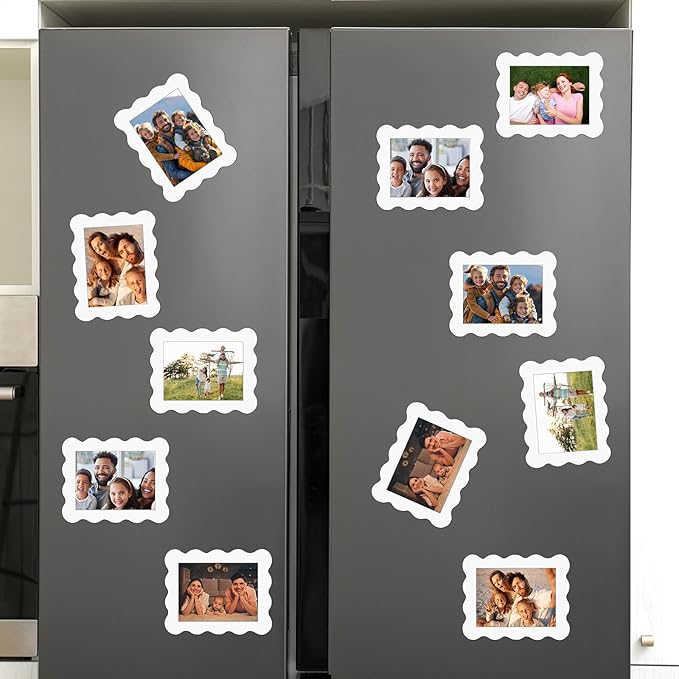 Kingdder 12 Pcs Scalloped Magnetic Picture Frame - Image 4