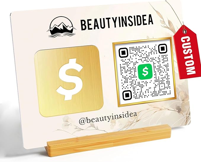 Personalized Custom Metal QR Code Sign Venmo Cashapp Scan to Pay by Personalizedgifts