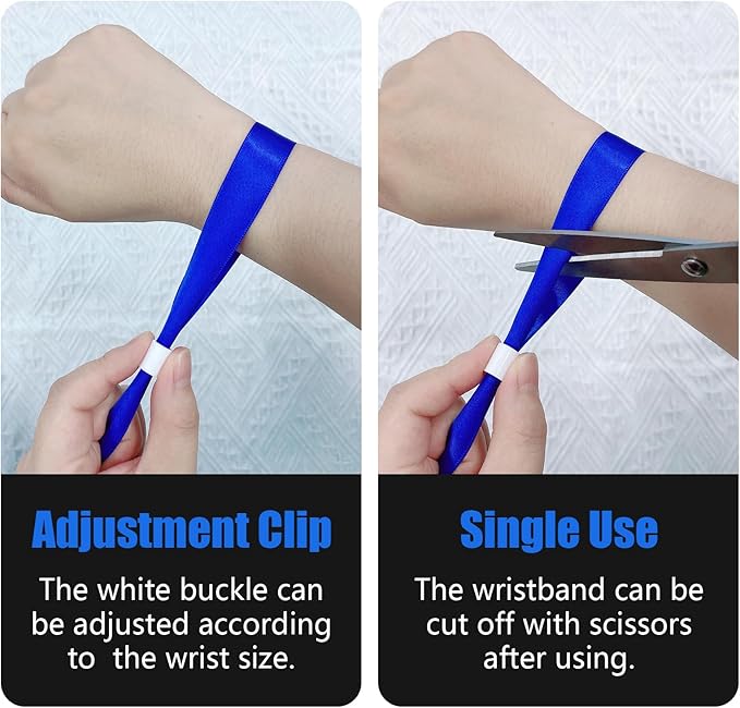 Green-Power America 100 Pcs Cloth Event Wristbands, Event Wristbands, Colored - Image 3