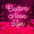 Custom Neon Sign for Wall Decor Personalized LED Neon Wedding Light Sign by HDJSIGN
