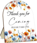 Thank You for Coming Please Take One Sign, Floral Decor Wedding Shower Favors by CelebrateEveryMoment
